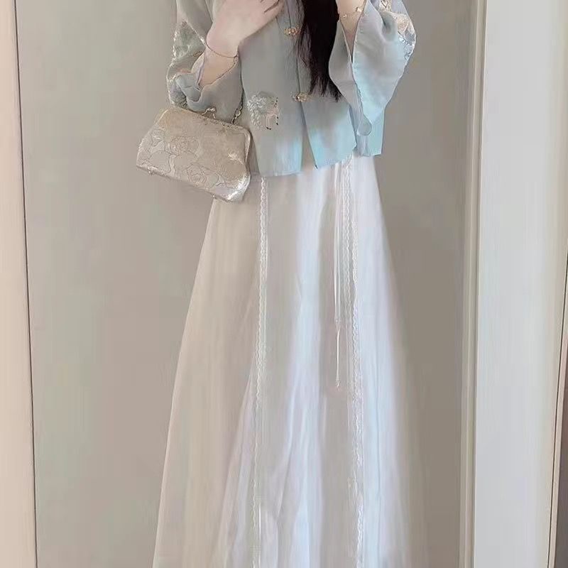 Chinese new hanfu tea suite-upper clothes